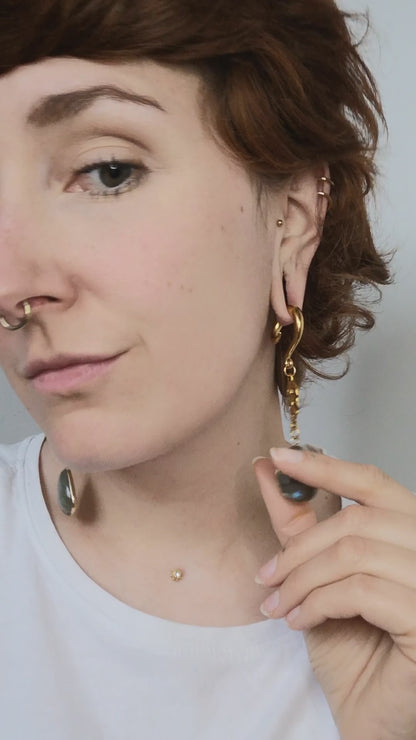 Labradorite Jungle Leaf Gewichte
